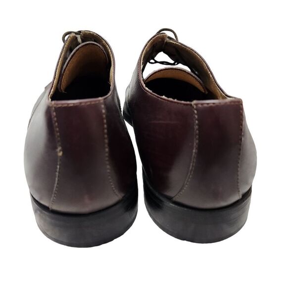 Ciro Schiano Men's Dress Shoes Size 10 Leather Cap Toe Oxfords Red Brown Leather - Picture 10 of 11